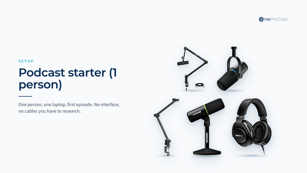 Podcast starter (1 person, USB) — OneProGear