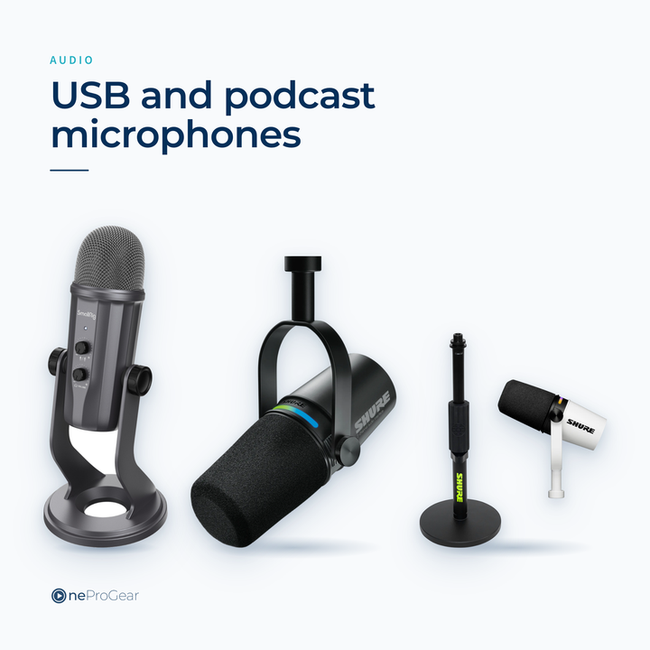 USB and podcast microphones — OneProGear